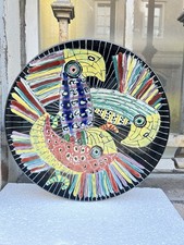 SAN POLO VENEZIA  50s ITALY CERAMICA PIATTO 0/251-1 OTELLO ROSA CERAMIC PLATE