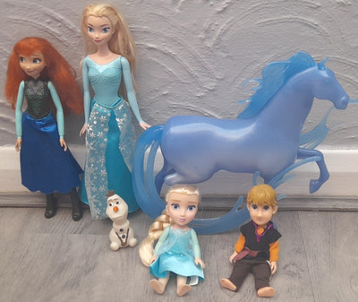 DISNEY PRINZESSIN FROZEN ANNA ELSA WASSER NOKK PFERD OLAF & KLEINKIND KRISTOFF