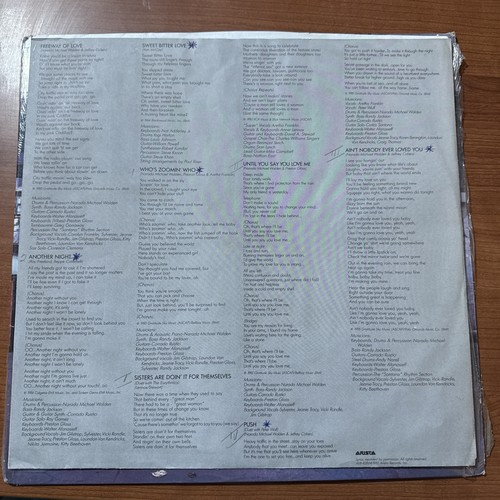 Aretha Franklin SEALED LP mit Hype - Who's Zoomin Who - CRC / Arista Records 1985 - Bild 3 von 6