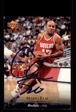 Signed Basketball Card Auto Mario Elie 1995-96 Upper Deck #5 Houston Rockets