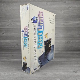 Sega Saturn Netlink Internet Modem CIB Complete Box, Disc,  Manuals and Cables