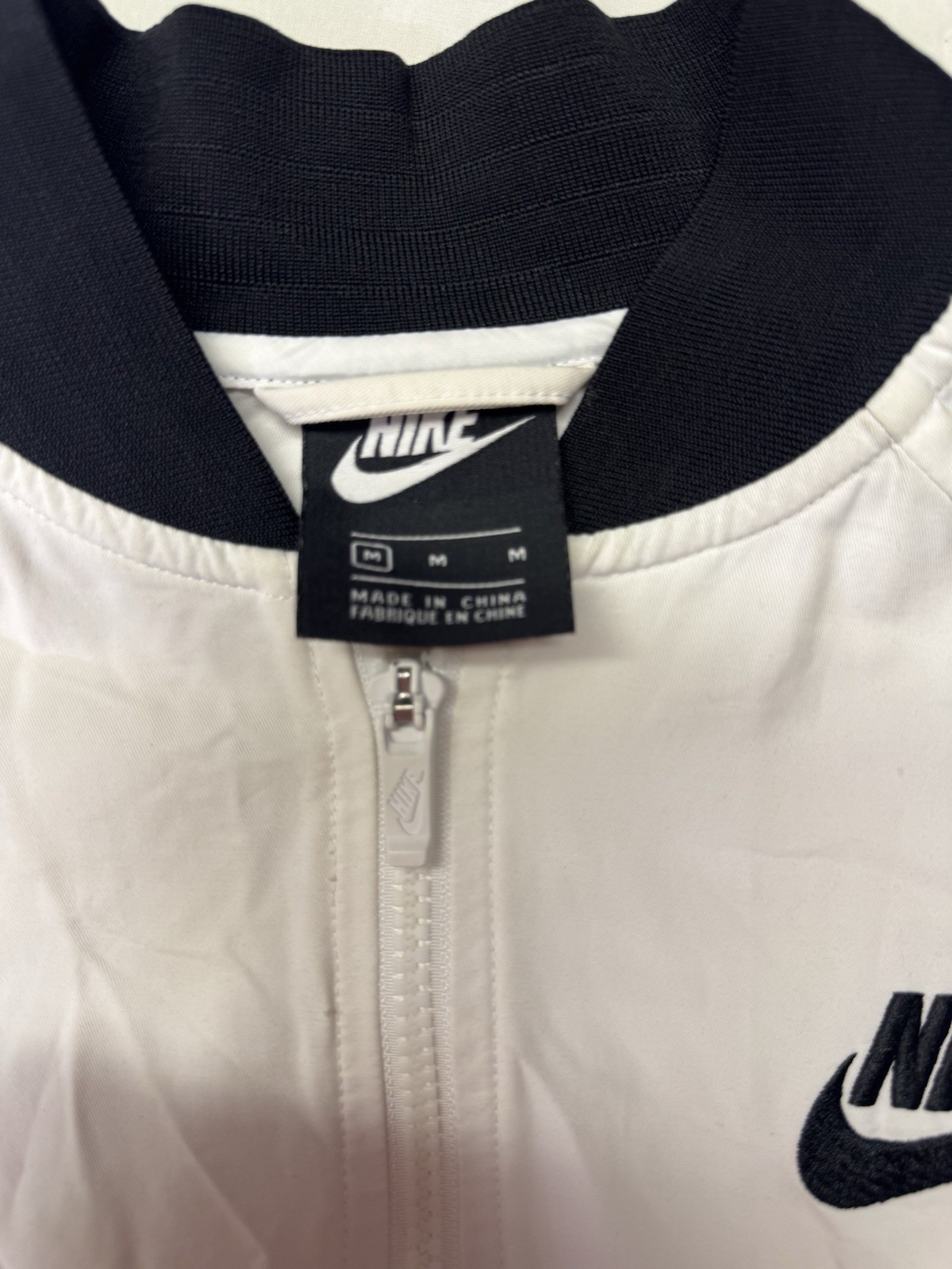 Nike Full Zip Lightweight Basic Jacket White Blac… - image 2