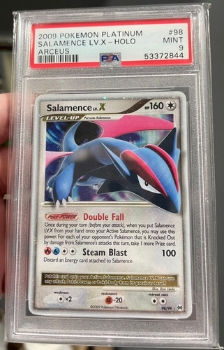 2009 Pokemon Platinum Arceus Salamence LV.X #98 PSA 9 MINT