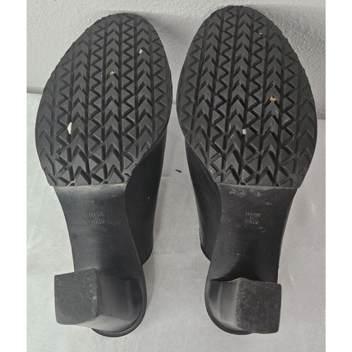 Tacones de mula Michael Kors Eden plataforma negros para mujer talla 8 elegantes - Imagen 6 de 6
