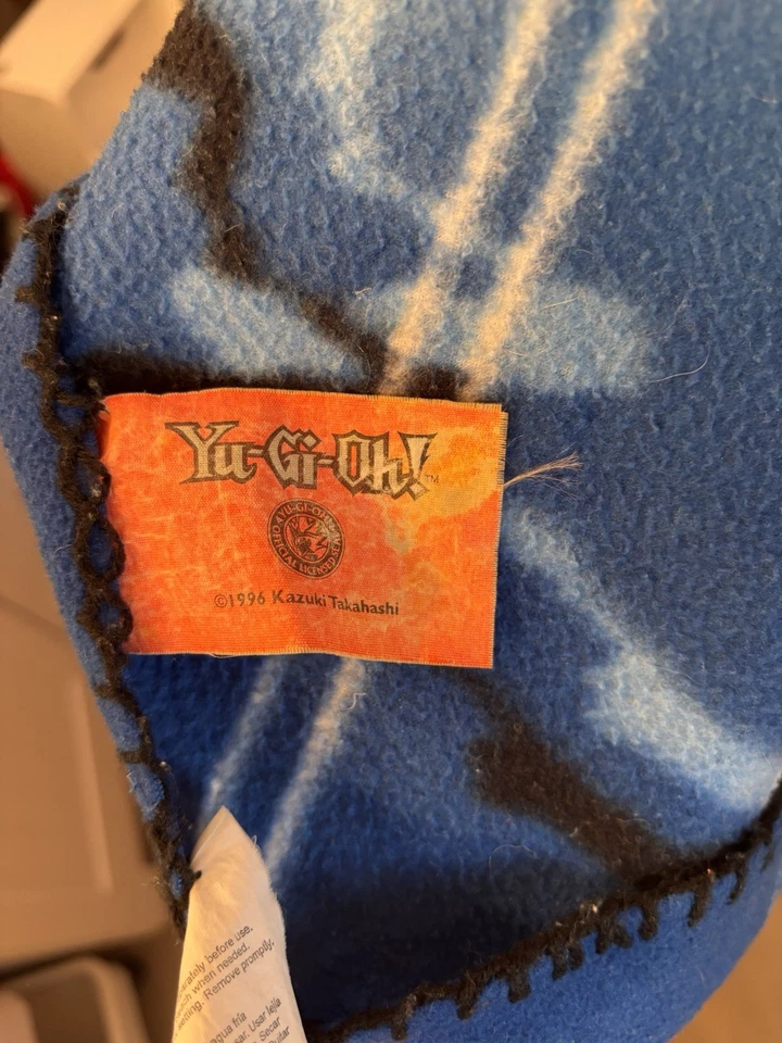 Vintage Yu-Gi-Oh Throw Blanket Yugioh Soft Fleece  45” x 60” Anime 1996 Wear - Image 2 of 2