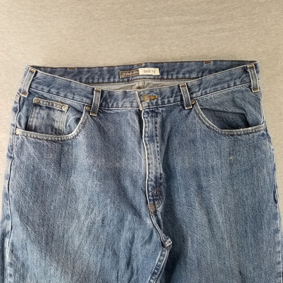 St. Johns Bay Jeans Mens Sz 38x29 VTG Easy Fit Med Wash 100%Cotton Normcore Nice - Image 2 of 4