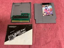 DEFENDER OF THE CROWN Nintendo 1989 NES authentic cleaned Game & Manual