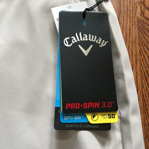 NWT Callaway Pro Spin 3.0 Golf Pants Mens 30 x 30 Khaki Tan UPF 50 Stretch NEW - Picture 8 of 14