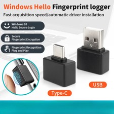 Mini USB/Type C Fingerprint Recognition Device for PC Laptop Windows 10 11 Hello