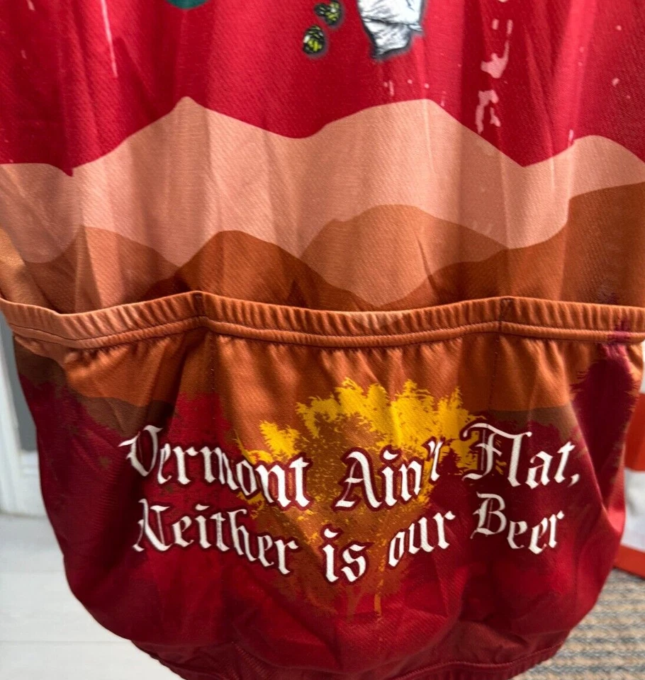 Primal Vermont Beers Graphic Mens Cycling Shirt 3 Pockets XXL - Image 4 of 4