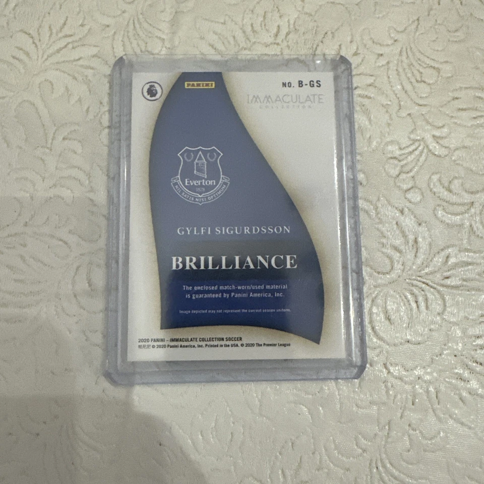2020 Panini Immaculate Brilliance /99 Gylfi Sigurdsson B-GS Everton EPL SP Relic - Image 2 of 2
