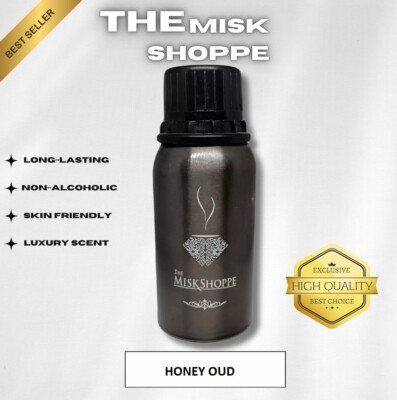 The Misk Shoppe HONEY OUD Long Lasting Attar Oil Concentrated Perfume Oil 100gm