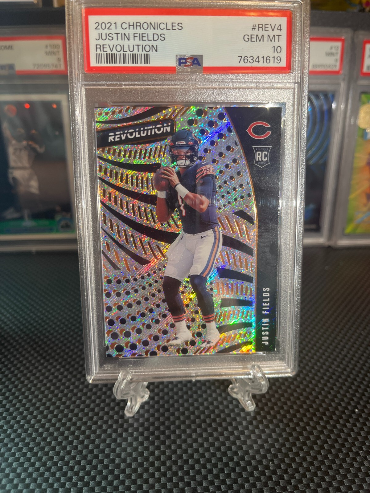 Justin Fields ROOKIE Chronicles Revolution 2021 PSA 10