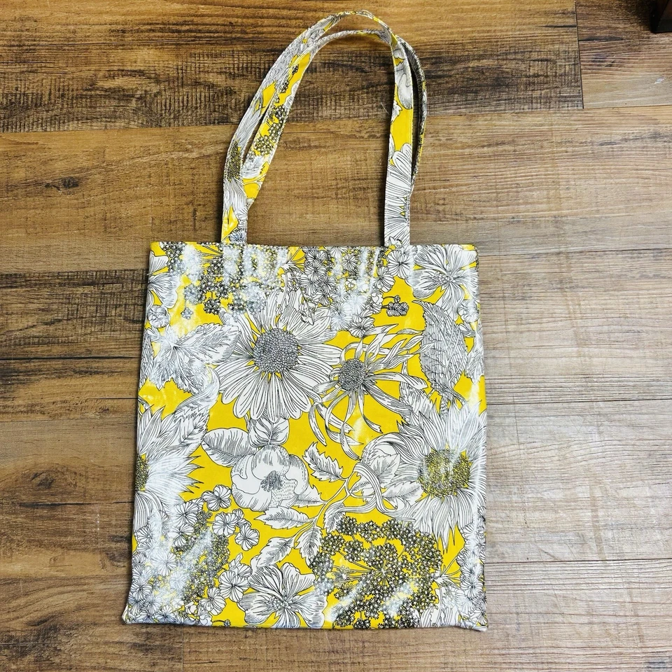 VTG Liberty Art Fabrics London Target Floral Wax Coated Tote Bag Hippie Boho - Image 2 of 4