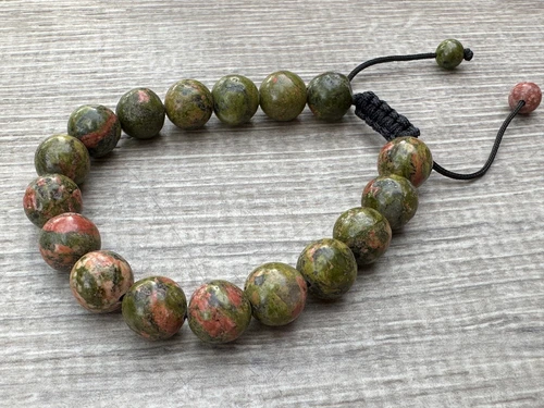 Grade A++ Edelstein Perlen verstellbar Armband 10 mm, echte Kristalle Armbänder - Bild 84 von 124