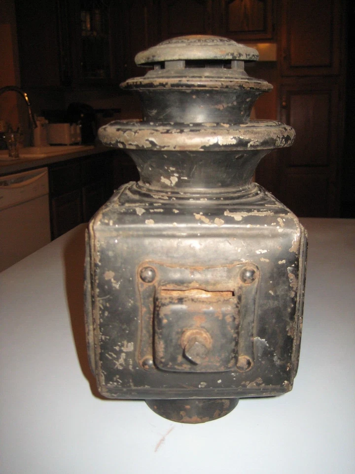 1911 1912 1913 Modelo T Ford COWL LUZ MARCADORA LATERAL Original Script Modelo 2 Latón Foto 4 de 4