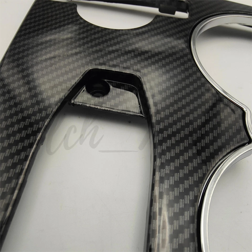 Carbon Fiber Style Center Console Cup Holder Trim for Benz W204 C-Class 2008-14 - Image 2 of 4