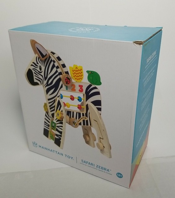 Manhattan Toy Safari Zebra Activity Learning Toy 12m for sale online | eBay
