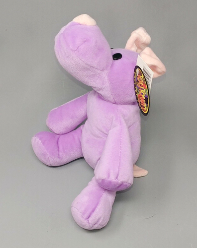 Vintage Mint Plush Hippo Doll Toy Gift Present Holiday Stocking Stuffer