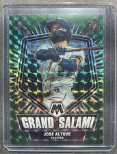 Jose Altuve 2022 Panini Mosaic Baseball Green Prizm Grand Salami #GS-4