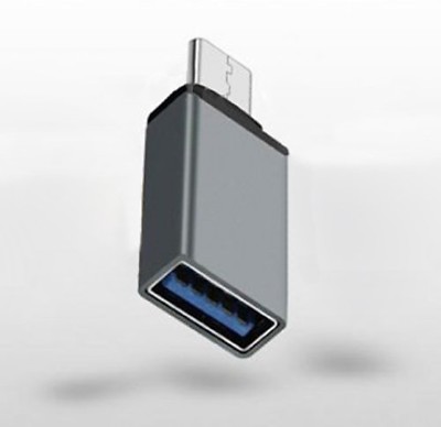 USB OTG On The Go Adapter USB Typ C 3.1 (male) zu 3.0 (female) Konverter Grau