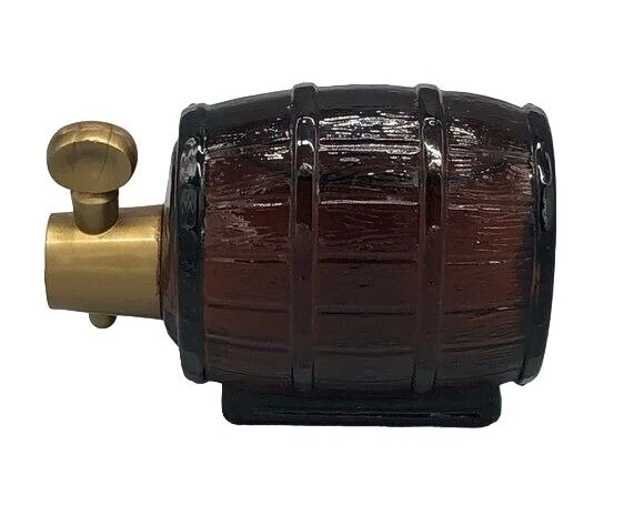 avon collectible tap barrel glass container bottle READ