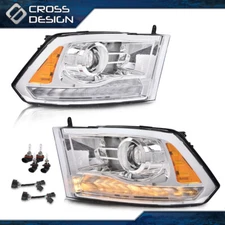 Fits 09-12 Dodge Ram 1500 2500 3500 Project Headlights Fog Lights LH RH Side