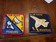 2 - Vintage 1982 Blue Ridge Mountains Cubs Scout Patches 2.5 x 2.5 
