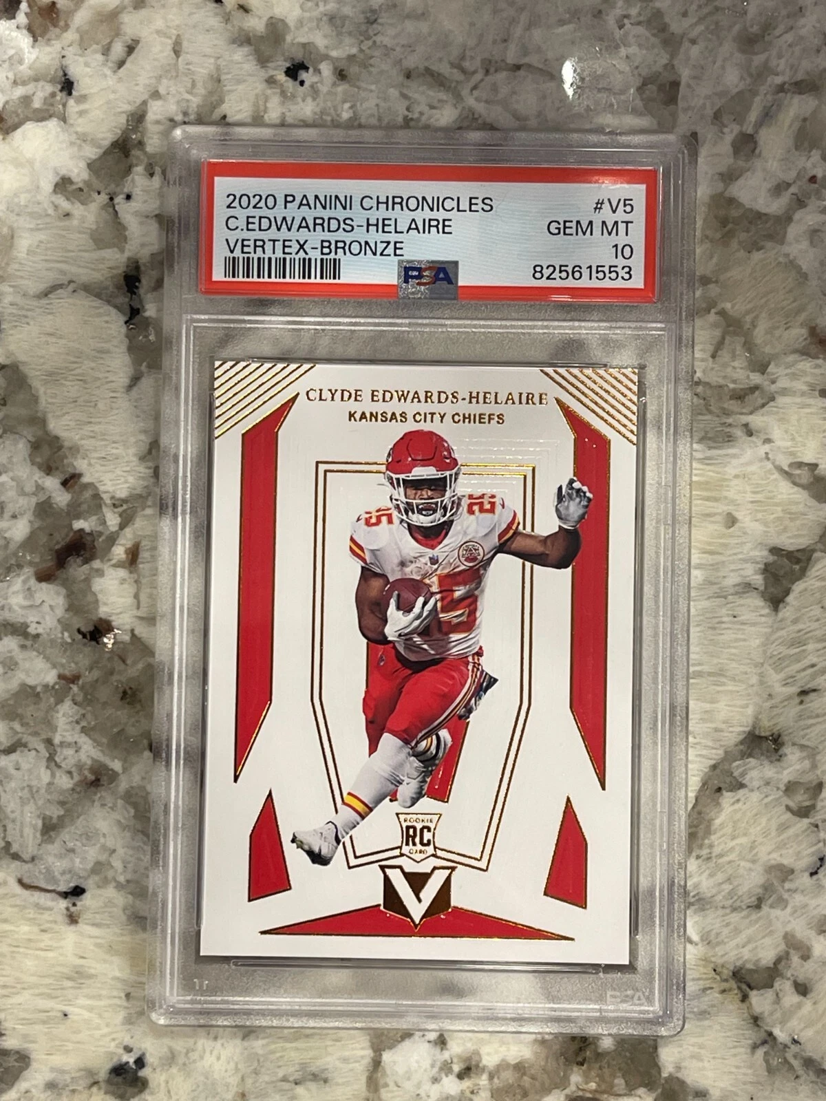 Clyde Edwards-Helaire Panini Chronicles Vertex #V5 Bronze