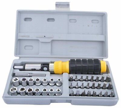 41-Piece Bit and Socket set Ratcheting Driver Hard case - CLOSEOUT SPECIAL