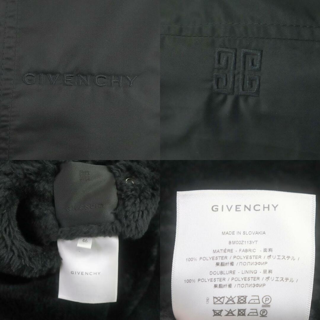 GIVENCHY BM00Z113YT Hooded Nylon Coat Black 46 with hanger GIVENCHY BM00Z113YT Hooded Nylon Coat Black 46 with hanger