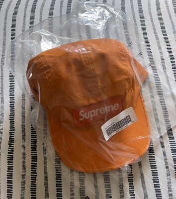NEW SUPREME MILITARY CAMP CAP ORANGE OS (100% AUTHENTIC