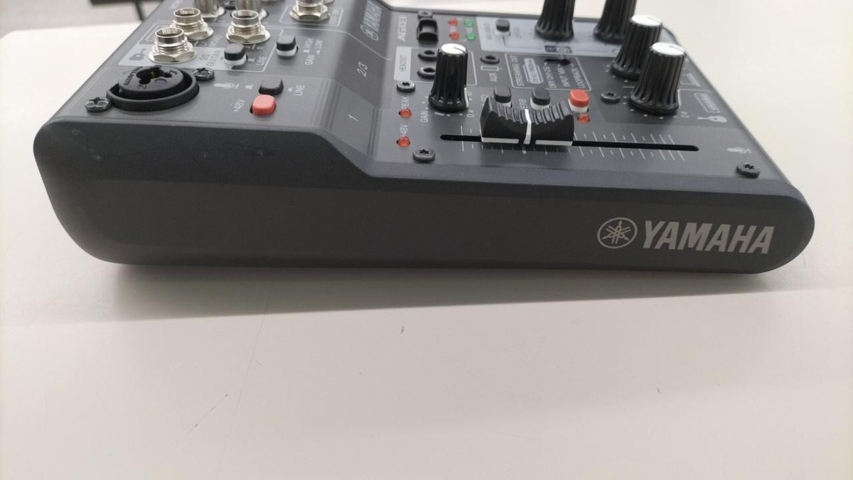 YAMAHA AG03MK2 B Black 3ch Live Streaming Mixer | USB Audio