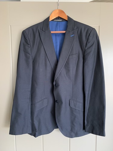 Zara blazer para hombre, azul marino, 44R, grandes | eBay