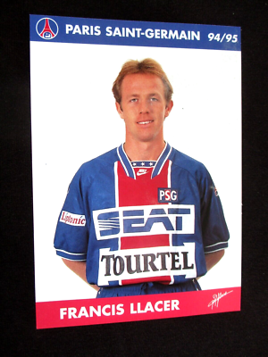 Carte Postale PSG – Llacer – Paris SG Saison 1994-95 – Très Bon état