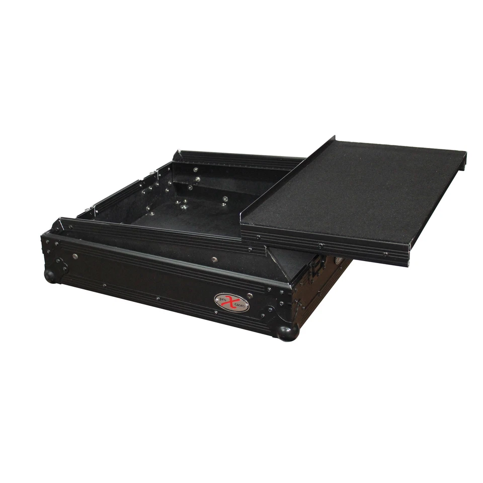 ProX XS-19MIXLTBL 10U Top / 19" Slanted Black on Black Mixer Case w/ LaptopShelf - Image 3 of 4