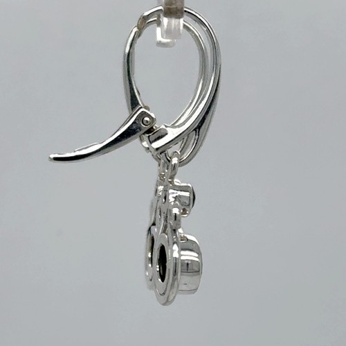 Green PERIDOT Leverback Earrings 925 STERLING SILVER Genuine Natural Gemstone 7e - Picture 7 of 9
