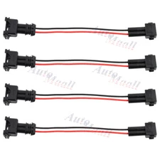 4Pcs OBD2 to OBD1 EV1 Fuel Injector Conversion Harness For Acura Integra RSX TSX