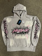Grey And Pink Hellstar Hoodie