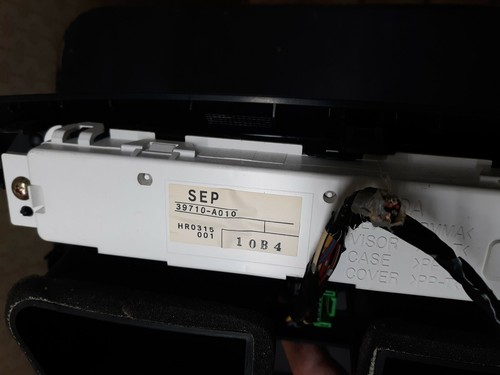 04 05 06 07 08 Acura TL Center Dash AC Air Vent Dual Clock Display Hazard Switch - Picture 5 of 5