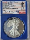 2018 W 1ST DAY ISSUE SILVER EAGLE, NGC PF70  ULTRA CAMEO