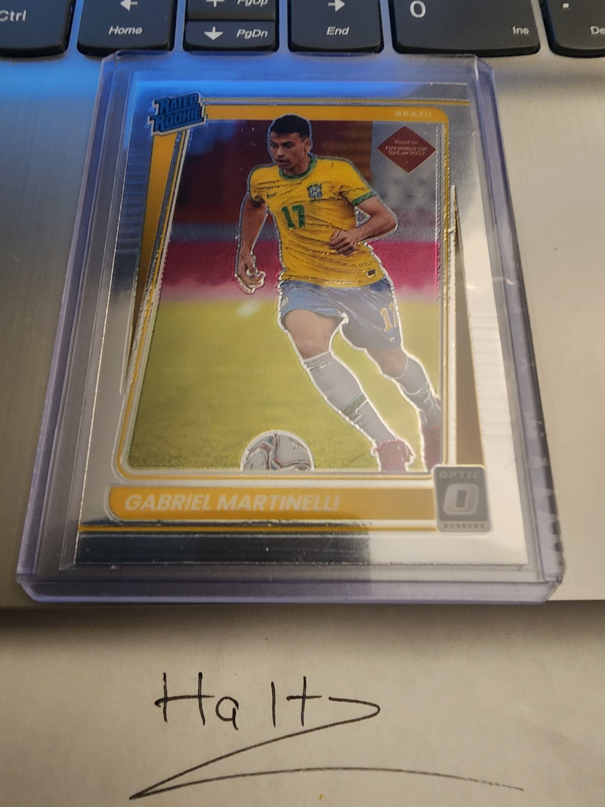 2021-22 Panini Donruss Optic Gabriel Martinelli Rookie Prizm Holo RC #182