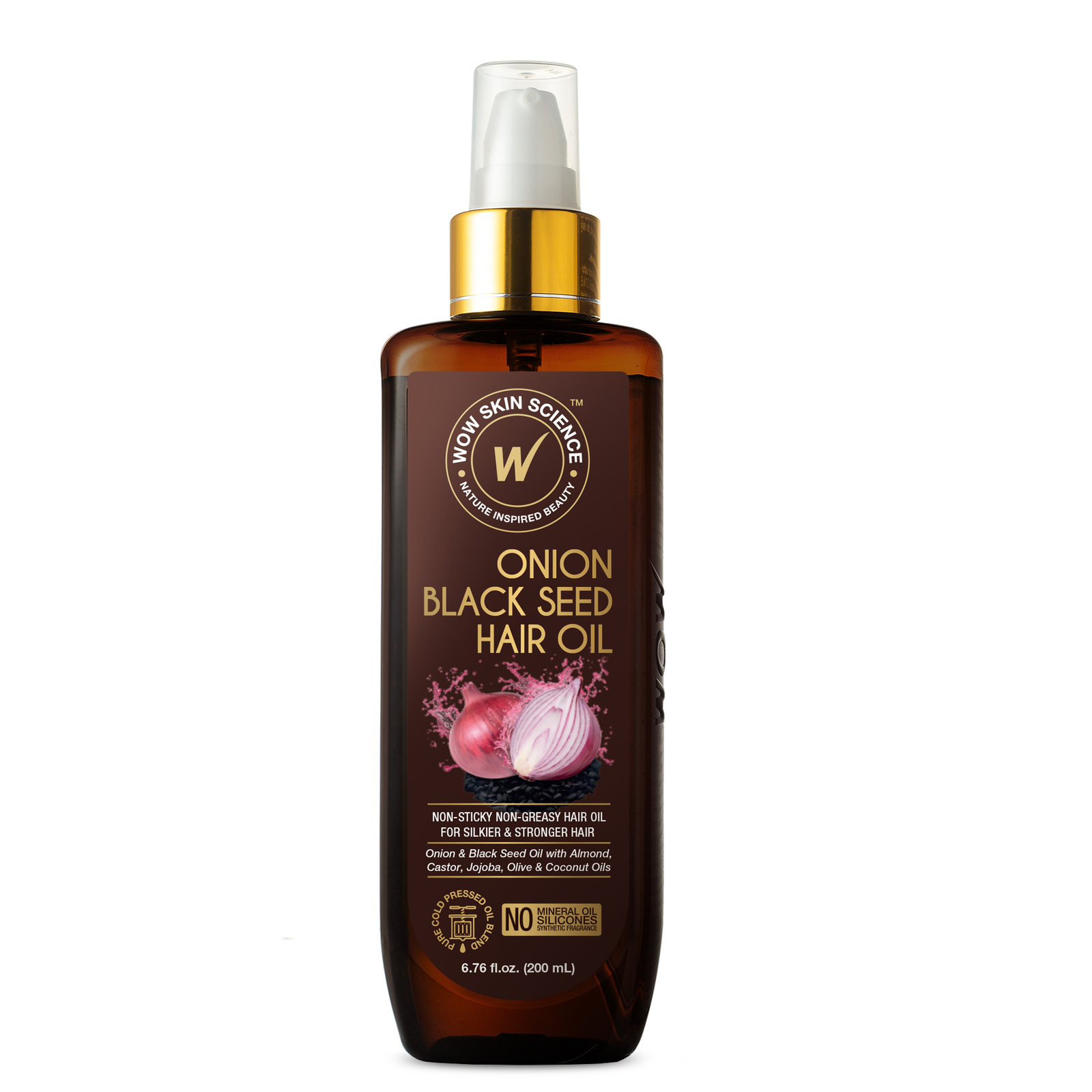 Масло для волос из лука и черных семян WOW Skin Science, 6,76 унции