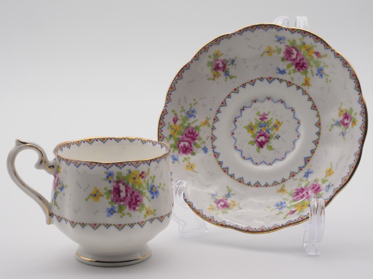 Royal Albert china Petit Point pattern one set cup and saucer