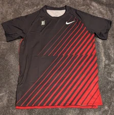NIKE  Men’s S  Pro Elite Bowerman Track Club Warm-Up Shirt - Red Rare CW7675-010