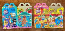 Vintage 1994 McDonalds HAPPY BIRTHDAY Happy Meal Boxes - Lot of 2
