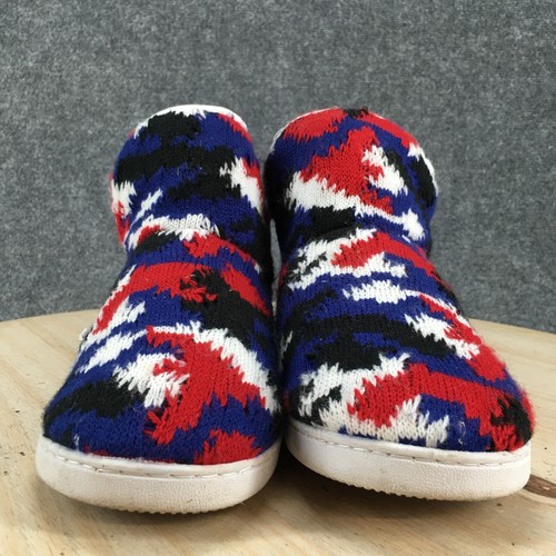 Muk Luks Boots Womens 10 Nella Casual Slip On Ankle Bootie Multicolor Fabric - Picture 11 of 22