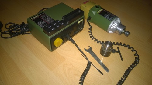 Proxxon Fräsmotor BFW 40/E -Motor, Frässpindel Netzteil 230V 40V, Bohren/Fräsen. - Bild 3 von 9