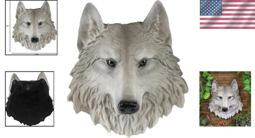 Stunning Mini 8.5” Wolf Plaque - Unique Wall Art for Nature Lovers - Picture 2 of 12