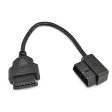 OBD2 OBD II 16 Pin Male to Female Extension Cable, 1ft 30cm Diagnostic Adapter C